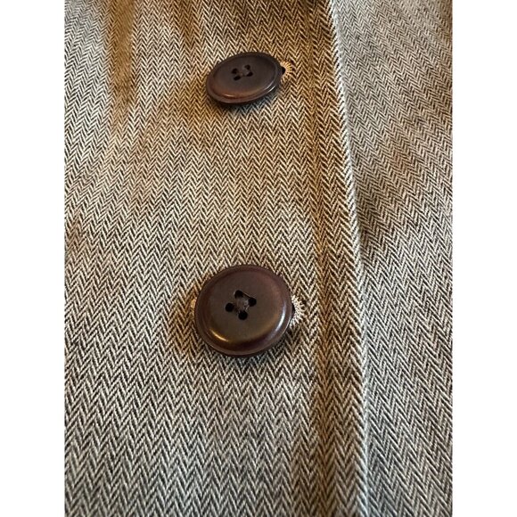 Vintage Talbots All Season Brown Tweed Herringbone blazer 8P, 3 Button Petite - Picture 3 of 9